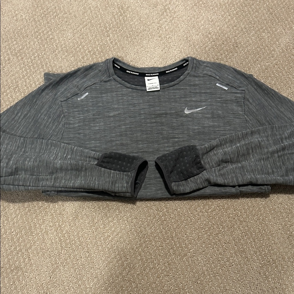 Nike Heather Gray Performance Long Sleeve